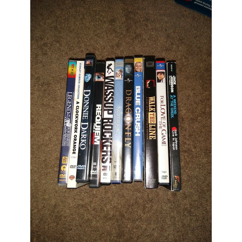 Lot of 11 Used DVD Movies - 11 Bulk DVDs Used DVDs Wholesale Lot Drama Music +